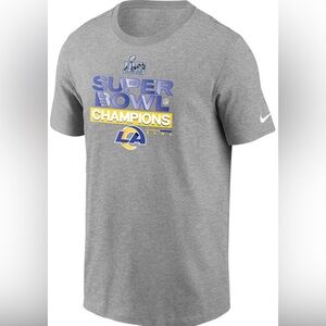 NWOT - Nike Men’s Los Angeles Rams Super Bowl LVI Champions T-Shirt, Size - XL